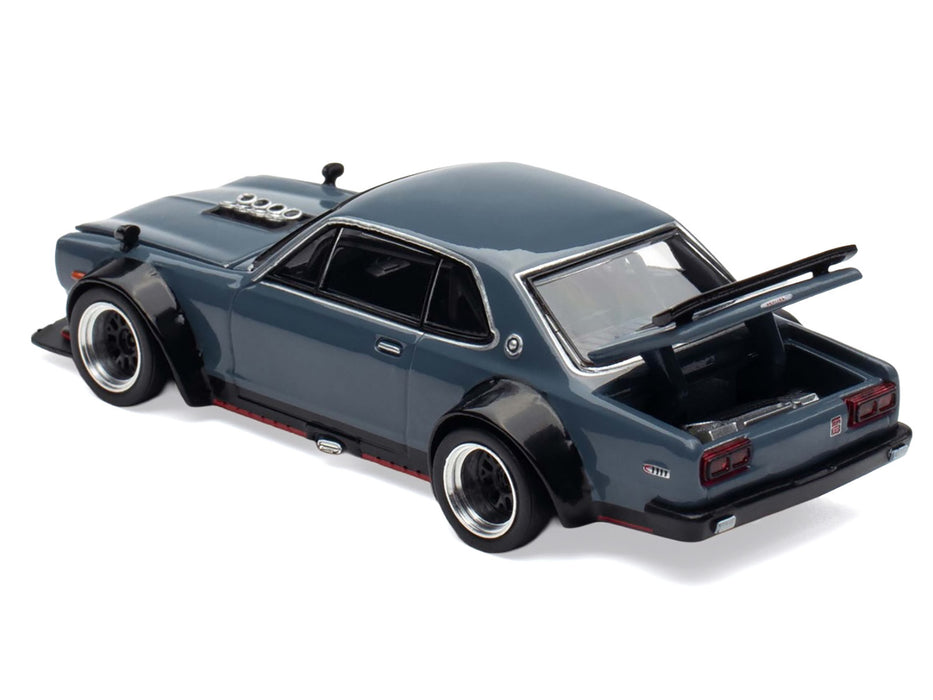 Skyline GT-R V8 Drift "Hakosuka" RHD (Right Hand Drive) Gray "Tokyo Auto Salon Hong Kong 2025" Special Edition 1/64 Diecast Model Car by Pop Race