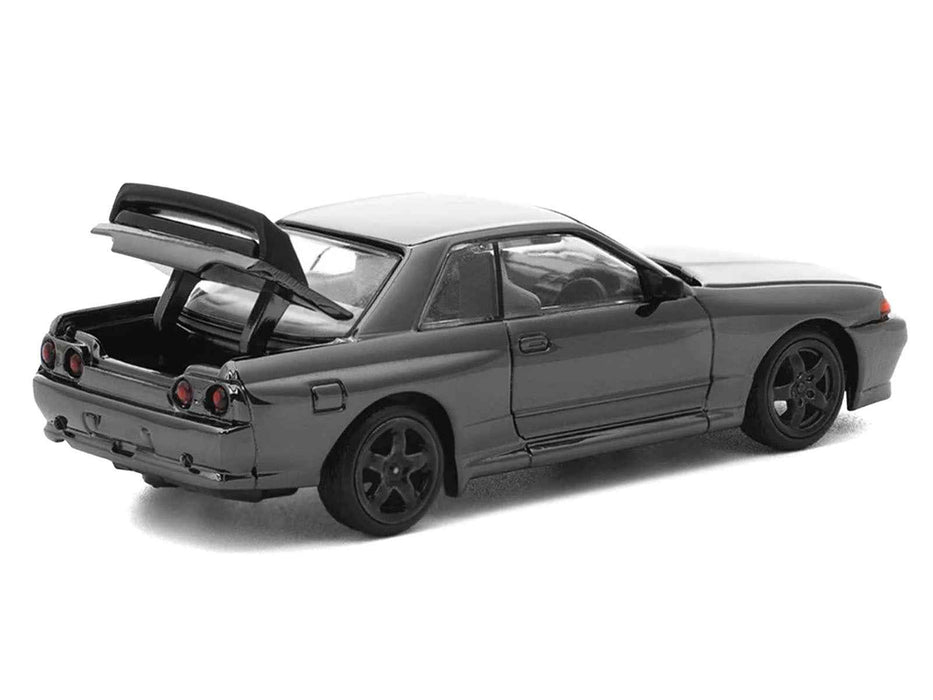 GTR R32 RHD (Right Hand Drive) Dark Chrome "The Dark Chrome Series" 1/64 Die Cast Model Car by Pop Race