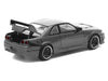 GTR R33 400R RHD (Right Hand Drive) Dark Chrome "The Dark Chrome Series" 1/64 Diecast Model Car by Pop Race