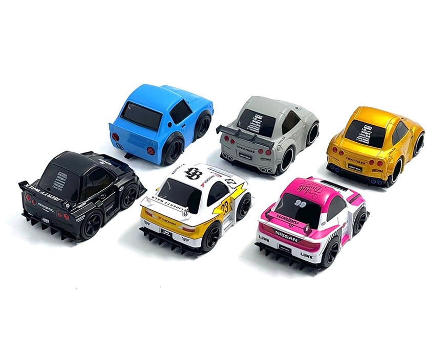 "QubeCarz" Series #1 Set of 6 pieces 1/64 Diecast Model Cars by Mini GT