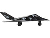 Lockheed F-117 Nighthawk Stealth Aircraft Black "United States Air Force" with Runway Section Diecast Model Airplane by Runway24