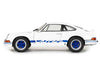 1973 Porsche 911 RSR Carrera White with Blue Stripes 1/18 Diecast Model Car by Solido