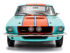 1967 Shelby GT500 #4 "Gulf Racing Tribute" Light Blue with Orange Stripes 1/18 Diecast Model Car by Solido