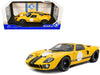 1968 Ford GT40 MK1 Yellow with Black Stripes "Competition" Series 1/18 Diecast Model Car by Solido