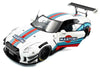 2024 Nissan GT-R (R35) RHD (Right Hand Drive) with Liberty Walk 2.0 Body Kit "Martini Racing" White with Stripes 1/18 Diecast Model Car by Solido