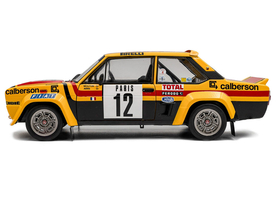 Fiat 131 Abarth #12 Michele Mouton - Annie Arrii "Rallye de Monte-Carlo" (1980) "Competition" Series 1/18 Diecast Model Car by Solido