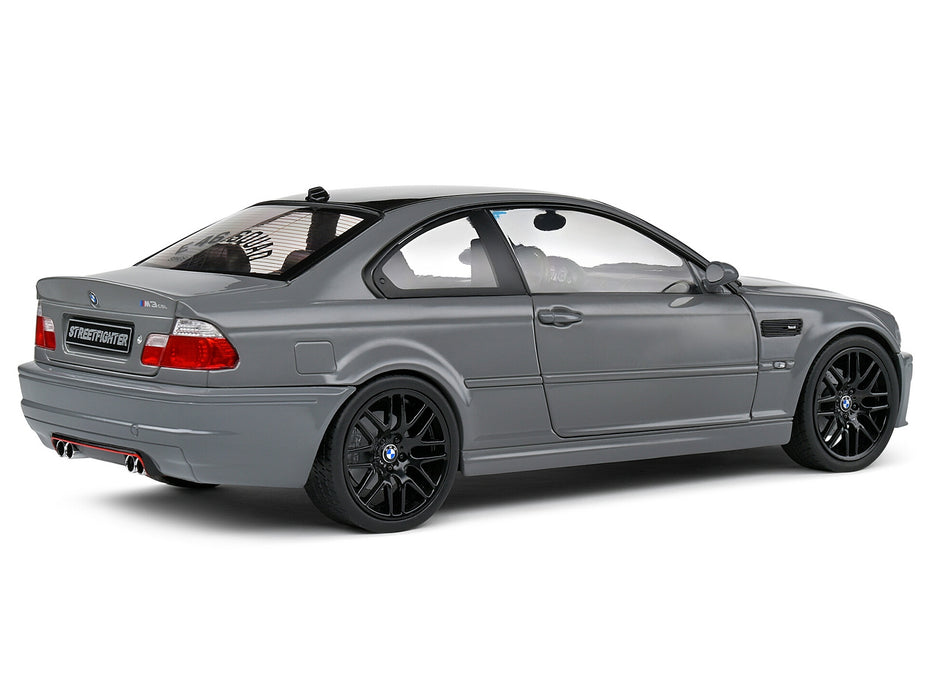 2000 BMW E46 M3 "Streetfighter" Nardo Gray with Black Top 1/18 Diecast Model Car by Solido
