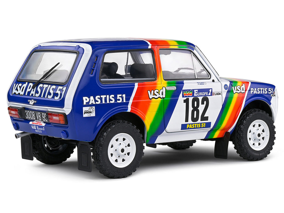 Lada Niva #182 Jean-Pierre Jabouille - Michel Sardou "Paris-Dakar Rally" (1984) "Competition" Series 1/18 Diecast Model Car by Solido