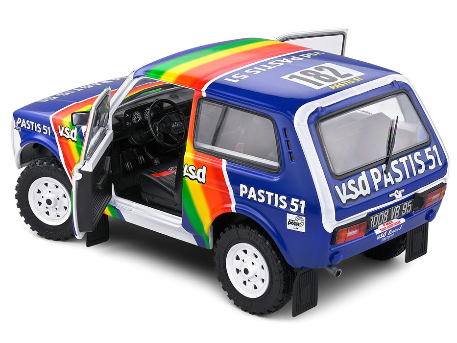 Lada Niva #182 Jean-Pierre Jabouille - Michel Sardou "Paris-Dakar Rally" (1984) "Competition" Series 1/18 Diecast Model Car by Solido