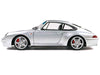 1996 Porsche 911 (993) 4S Polar Silver Metallic 1/18 Diecast Model Car by Solido
