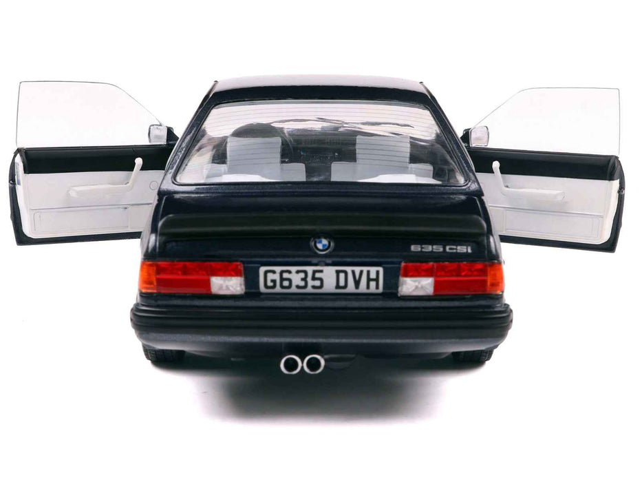 1984 BMW 635 CSI (E24) Macau Blue Metallic 1/18 Diecast Model Car by Solido