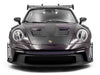 2024 Porsche 911 GT3 RS Weissach Package Viola Purple Metallic with Carbon Hood Stripes and Top 1/18 Diecast Model Car by Solido