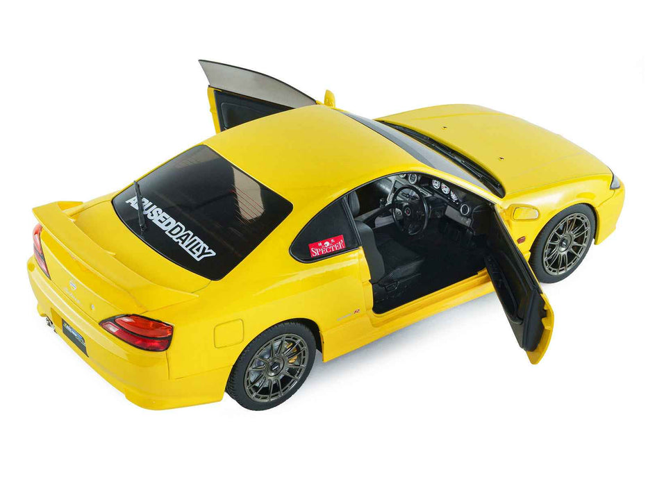 1999 Nissan Silvia (S15) Spec-R Aero RHD (Right Hand Drive) Lightning Yellow 1/18 Diecast Model Car by Solido