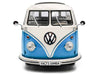 1962 Volkswagen T1 Samba Bus Baby Blue and White 1/18 Diecast Model Car by Solido