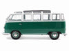 1962 Volkswagen T1 Samba Bus Green and White 1/18 Diecast Model Car by Solido