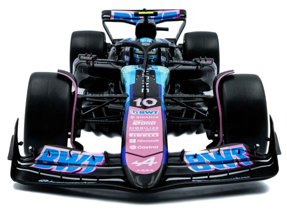 Alpine A524 #10 Pierre Gasly "BWT" 3rd Place Formula One F1 "Sao Paulo GP" (2024) "Competition" Series 1/18 Diecast Model Car by Solido