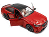 2025 BMW M5 Fire Red with Black Top 1/18 Diecast Model Car by Solido