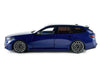 2025 BMW M5 Touring Marina Bay Blue Metallic with Black Top 1/18 Diecast Model Car by Solido