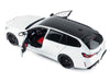 2025 BMW M5 Touring Alpine White with Black Top 1/18 Diecast Model Car by Solido