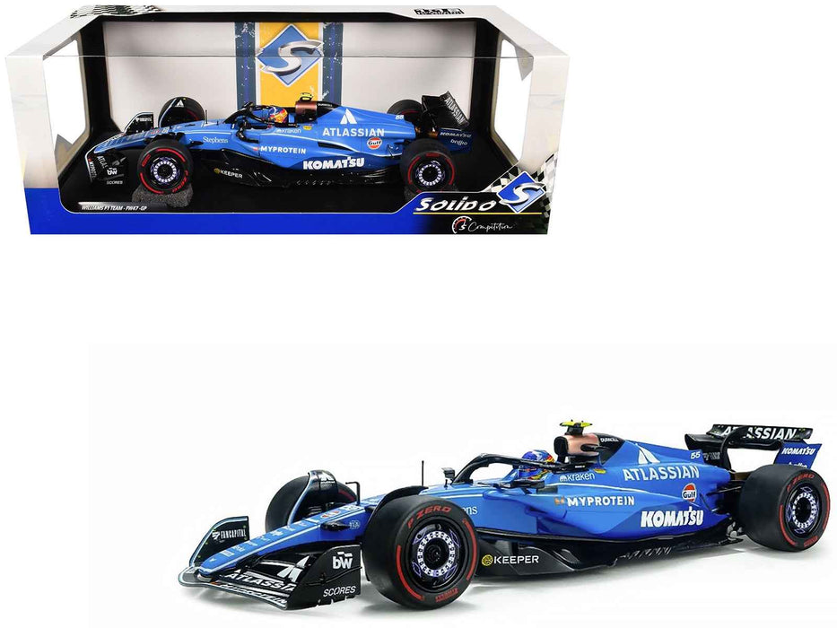 Williams FW47 #55 Carlos Sainz "Atlassian" Formula One F1 "Australian GP" (2025) "Competition" Series 1/18 Diecast Model Car by Solido