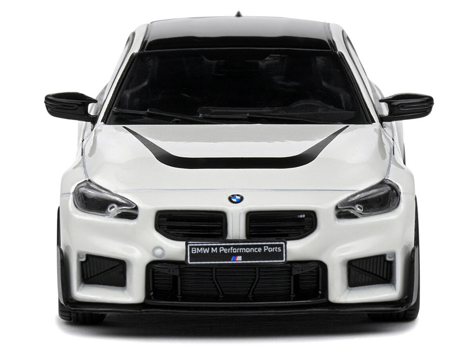 2023 BMW M2 M Performance (G87) Alpine White with Black Top 1/43 Diecast Model Car by Solido