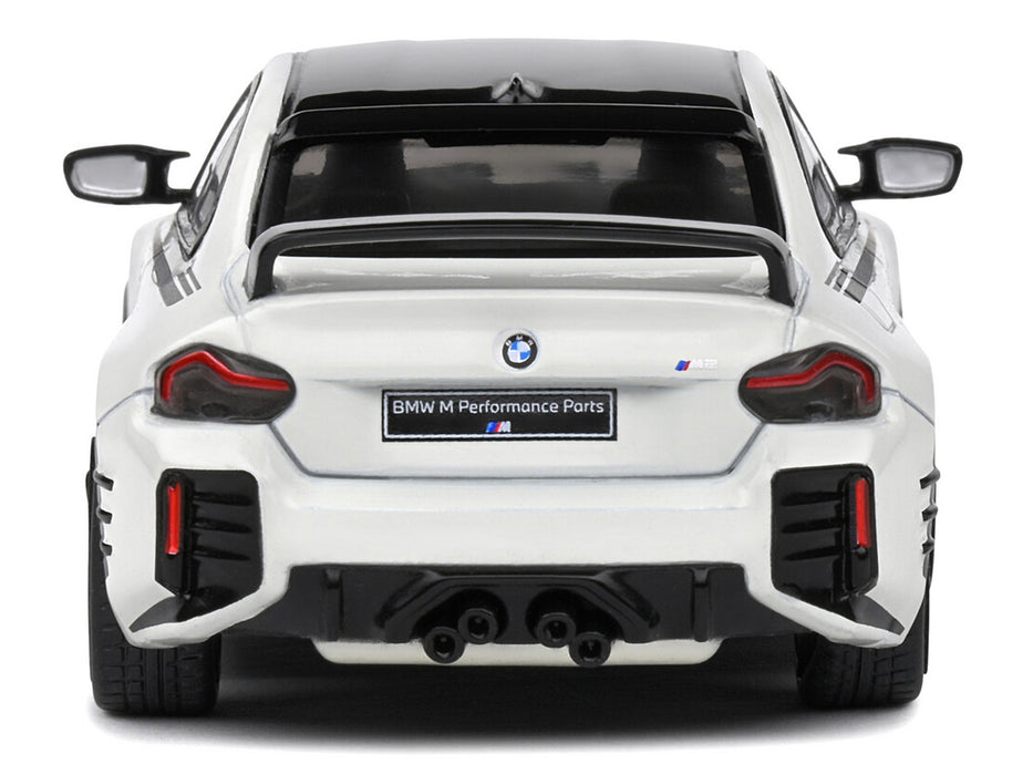 2023 BMW M2 M Performance (G87) Alpine White with Black Top 1/43 Diecast Model Car by Solido