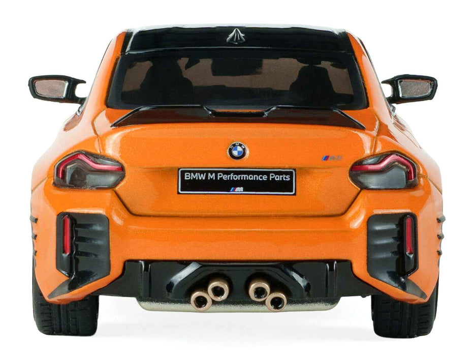 2024 BMW M2 M Performance Papaya Orange Metallic with Black Top 1/43 Diecast Model Car by Solido