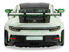 2023 Porsche 911 (992) GT3 RS "Tribute to Carrera RS Package" White with Green Stripes and Black Hood and Top 1/43 Diecast Model Car by Solido