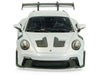 2023 Porsche 911 (992) GT3 RS Ice Gray Metallic with Pyro Red Stripes 1/43 Diecast Model Car by Solido