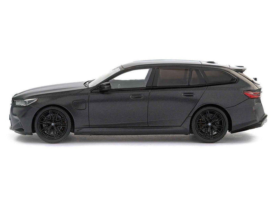 2024 BMW M5 Touring Frozen Deep Gray Metallic with Black Top 1/43 Diecast Model Car by Solido