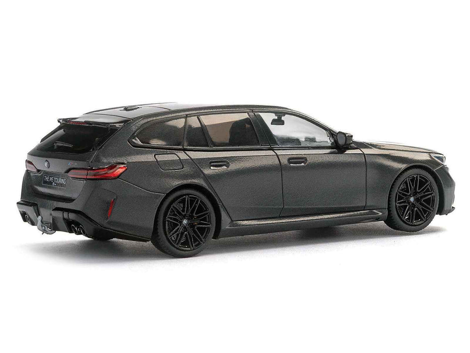 2024 BMW M5 Touring Frozen Deep Gray Metallic with Black Top 1/43 Diecast Model Car by Solido
