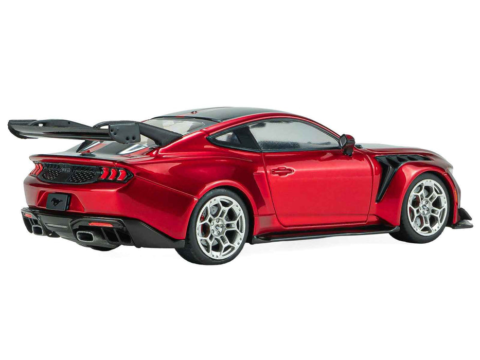 2025 Ford Mustang GTD Chroma Flame Red Metallic with Black Stripes 1/43 Diecast Model Car by Solido