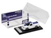2003 Dodge Ram SRT-10 Pickup Truck White with Blue Stripes 1/64 Diecast Model Car by Shoom64 Models