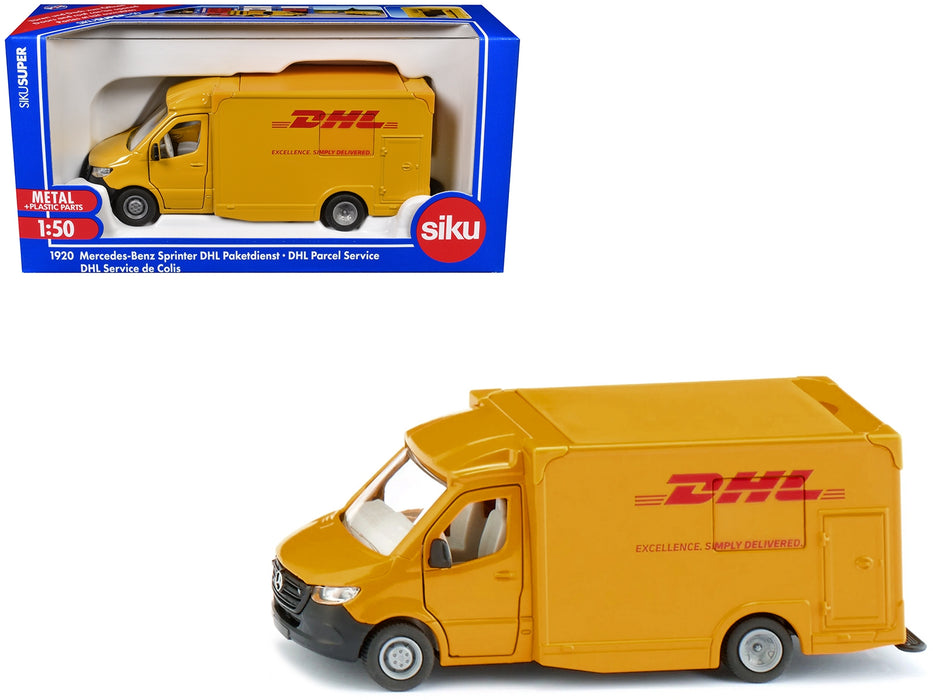 Mercedes-Benz Sprinter Van Yellow "DHL" 1/50 Diecast Model Car by Siku