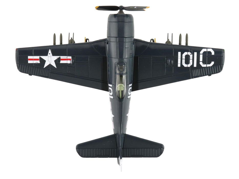 Grumman F8F-2 Bearcats Fighter Aircraft "121717 VF-61 Jolly Rogers" (1949) United States Navy "SkyMax Flying Heroes" Series 1/72 Diecast Model by Hobby Master