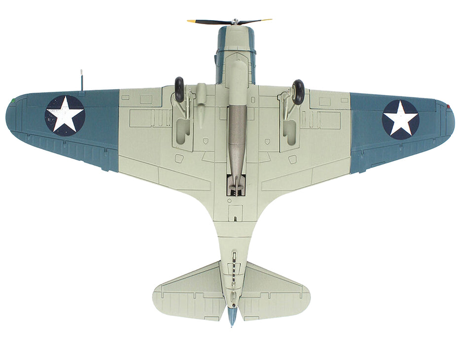 Douglas TBD-1 Devastator Bomber Aircraft "Battle of Midway Lt Cdr EE Lindsey VT-6 USS Enterprise" (1942) United States Navy "SkyMax Models" Series 1/72 Diecast Model by Hobby Master