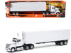 International LoneStar Truck with Dry Goods Trailer White "Long Haul Truckers" Series 1/43 Diecast Model by New Ray - Miniature Motors