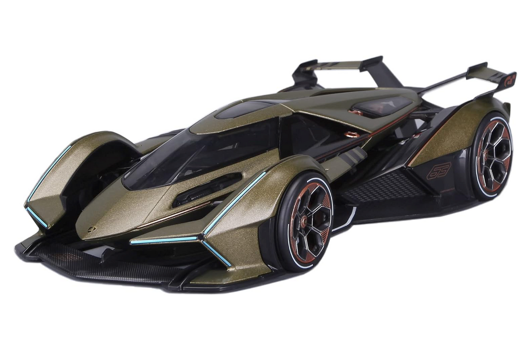 Lamborghini V12 Vision Gran Turismo Matt Green Metallic 1/18 Diecast Model Car by Maisto