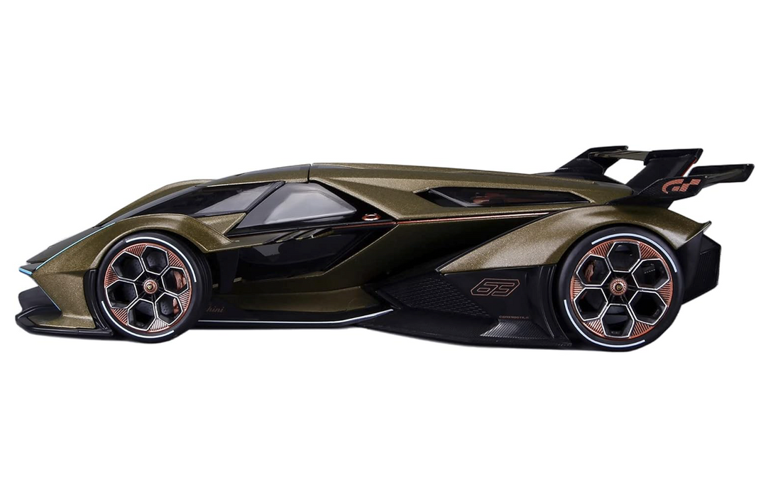 Lamborghini V12 Vision Gran Turismo Matt Green Metallic 1/18 Diecast Model Car by Maisto