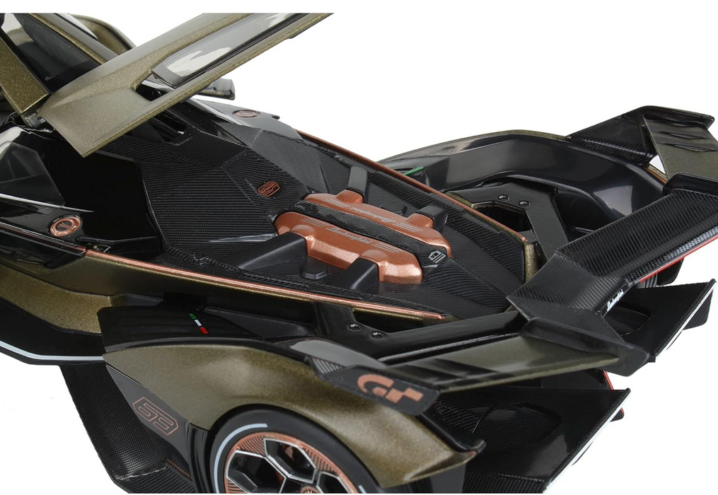 Lamborghini V12 Vision Gran Turismo Matt Green Metallic 1/18 Diecast Model Car by Maisto
