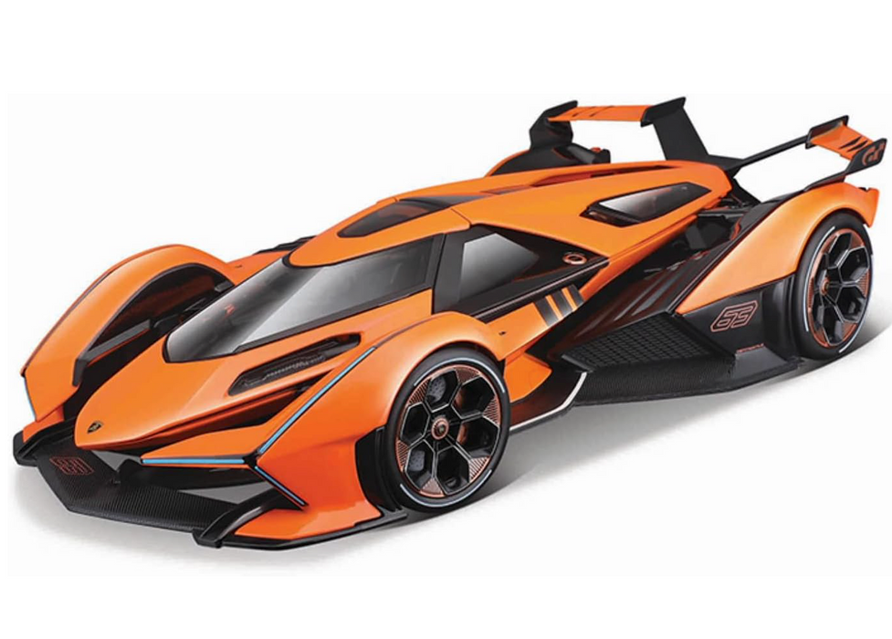 Lamborghini V12 Vision Gran Turismo Orange Metallic "Special Edition" 1/18 Diecast Model Car by Maisto