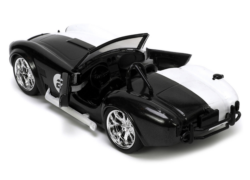 1965 Shelby Cobra 427 S/C #2 Black Metallic and White and Harvey Two-Face Diecast Figure "Batman" "Hollywood Rides" Series 1/32 Diecast Model Car by Jada