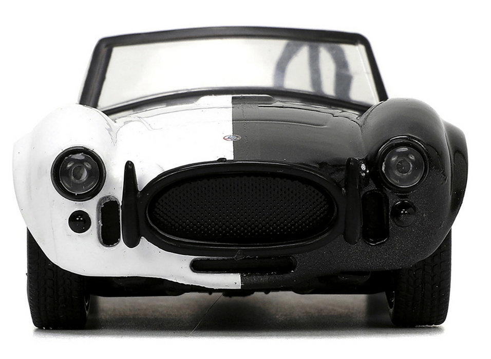 1965 Shelby Cobra 427 S/C #2 Black Metallic and White and Harvey Two-Face Diecast Figure "Batman" "Hollywood Rides" Series 1/32 Diecast Model Car by Jada