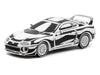 Toyota Supra "Designed by Joshua Vides" Black and White "Hobby64" Series 1/64 Diecast Model Car by Tarmac Works