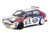 Lancia Delta HF Integrale #4 Didier Auriol - Bernard Occelli "Martini Racing" Winner "Monte Carlo Rally" (1992) "Hobby64" Series 1/64 Diecast Model Car by Tarmac Works