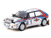 Lancia Delta HF Integrale #1 Juha Kankkunen - Juha Piironen "Martini Racing" 2nd Place "Safari Rally" (1992) "Hobby64" Series 1/64 Diecast Model Car by Tarmac Works