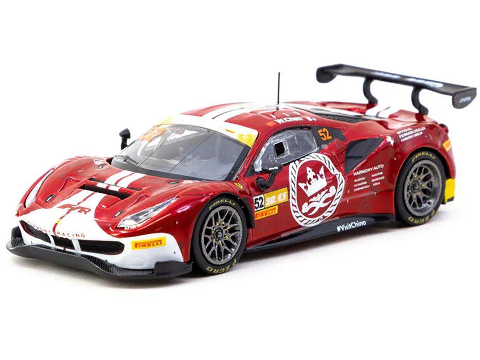 Ferrari 488 GT3 #52 Chen Weian "Harmony Racing" "Macau GT Cup" (2023) "Hobby64" Series 1/64 Diecast Model Car by Tarmac Works