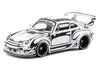 RWB 993 "Designed by Joshua Vides" Black and White "Hobby64" Series 1/64 Diecast Model Car by Tarmac Works