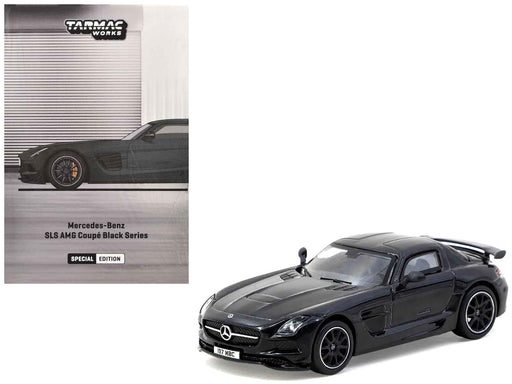 Mercedes-Benz SLS AMG Coupe Black Series Black Metallic "Global64" Series 1/64 Diecast Model by Tarmac Works