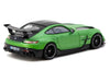 Mercedes-Benz AMG GT Black Series Green Metallic with Black Top and Hood Stripes "Global64" Series 1/64 Diecast Model by Tarmac Works